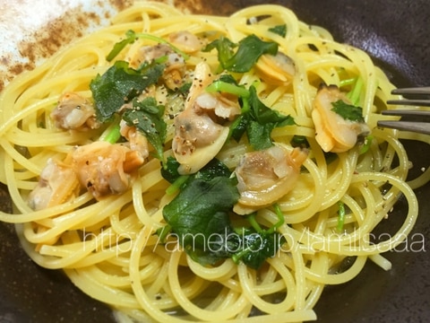 むき身あさりで簡単!和風ボンゴレビアンコ